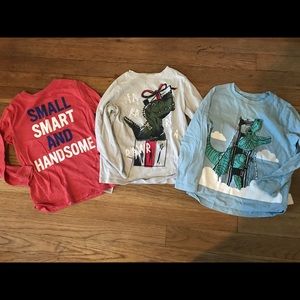 Three long sleeve shirts